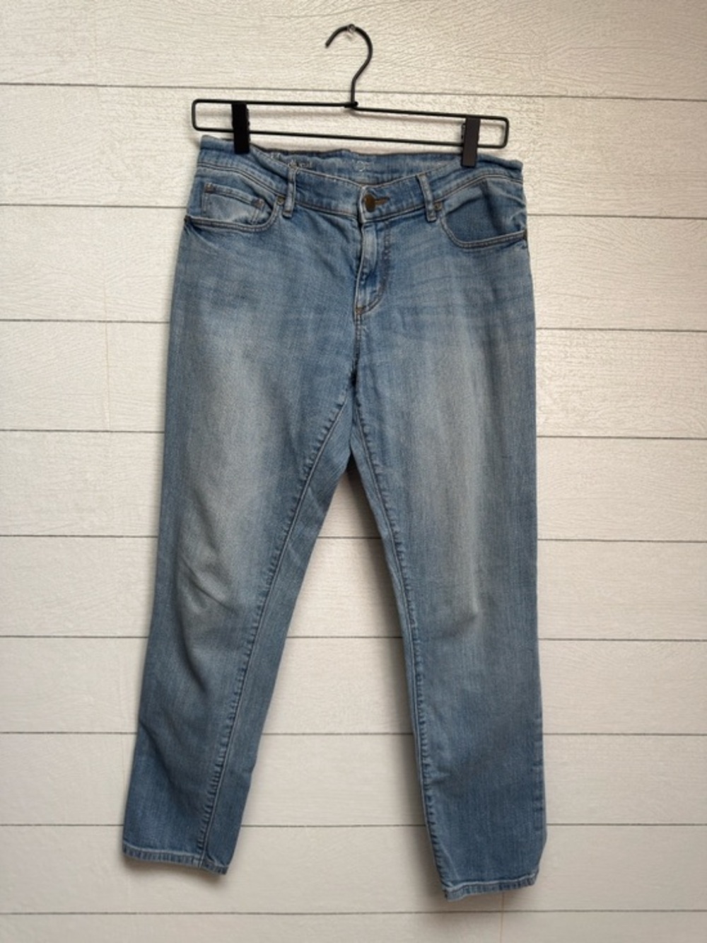 LOFT Girlfriend Jeans Light Wash Blue Straight Leg Relaxed Y2K 29